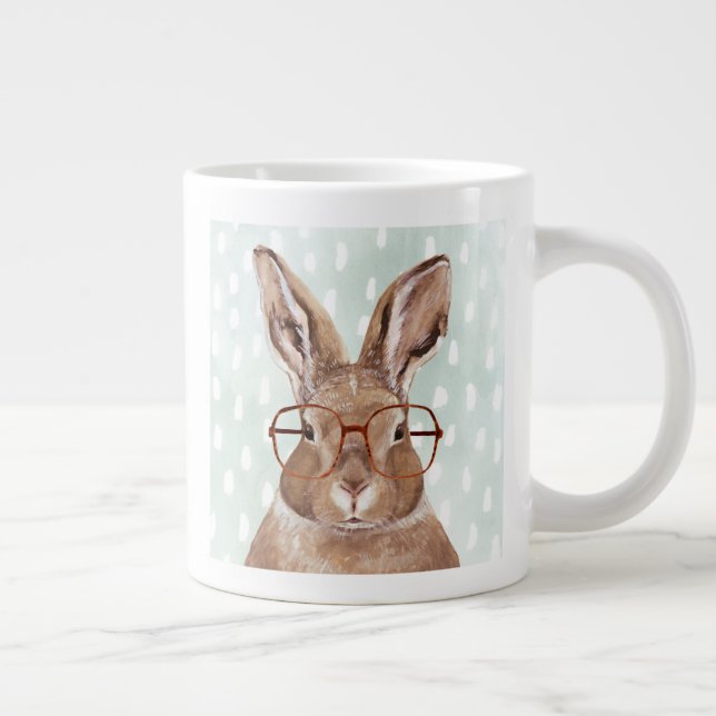 Fyra örnfeber | Bunny Rabbit Jumbo Mugg (Höger)