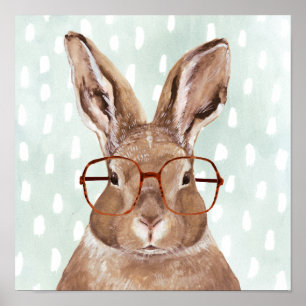 Fyra örnfeber Bunny Rabbit Poster