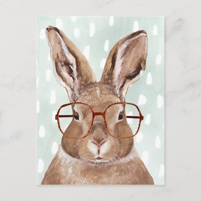 Fyra örnfeber | Bunny Rabbit Vykort (Framsida)