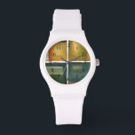 Fyra Panelerade målningar av Jennifer Goldberger Armbandsur<br><div class="desc">Ge presenten av fyra målningar i ett med detta biet av Jennifer Goldberger. Den här panelmålningen utstrålar värme tack vare det färg som används och den enkla variationen av de subtila ändringarna. Ett underbart biet att hänga på väggen!</div>