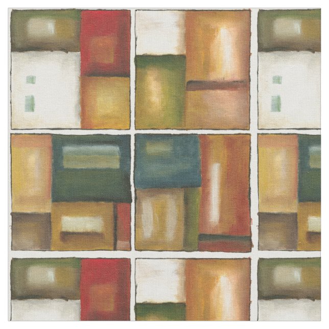 Fyra Panelerade målningar av Jennifer Goldberger Tyg (Närbild)