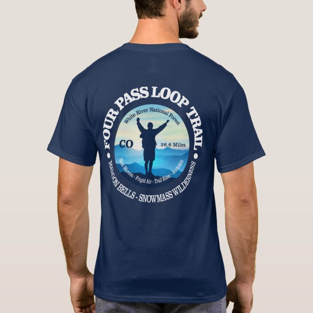 Fyra-passslinga (v) t shirt (Baksida)
