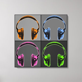 Fyra PC Art-hörlurar Canvastryck