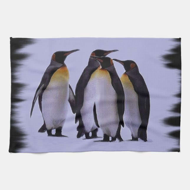 Fyra Penguins American MoJo Kitchen Towel Kökshandduk (Horisontell)