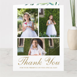 Fyra Photo Greenery First Communion Tack Kort