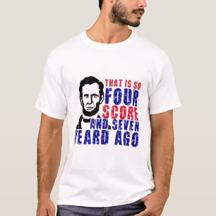 Fyra poäng och för sju år sedan t shirt