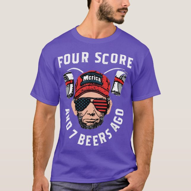 Fyra poäng och sju Öl sedan T Shirt (Framsida)
