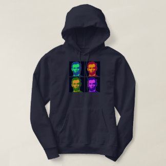 Fyra pop Art Abraham Lincolns Hoodie