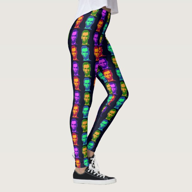 Fyra pop Art Abraham Lincolns Leggings (Höger)