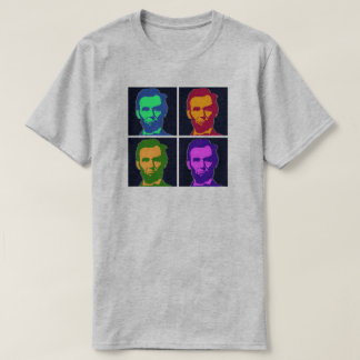 Fyra pop Art Abraham Lincolns Tröja