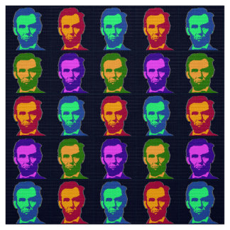 Fyra pop Art Abraham Lincolns Tyg