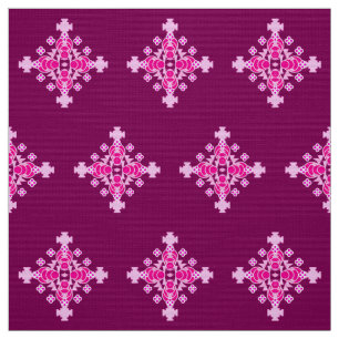 Fyra punkter: Mandala Mönster, Blekens Rosa och pl Tyg