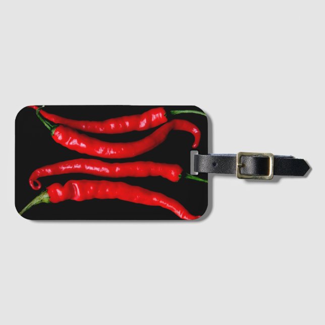 Fyra röda chilies bc ltcna bagagebricka (Framsida horisontal)