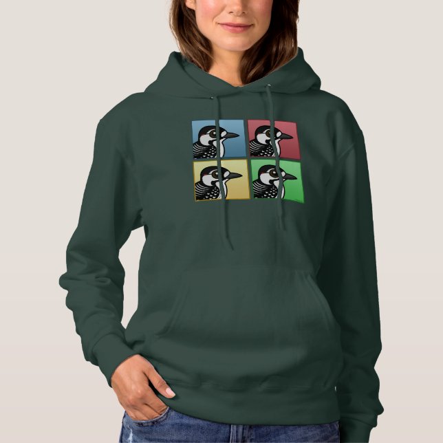 Fyra rödkuddade träskare Färg T-shirt (Framsida)