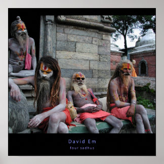 Fyra Sadhus-Poster Poster
