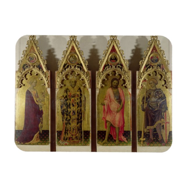 Fyra saints från Quaratesi Polyptych: Mary Mag Magnet (Horisontell)
