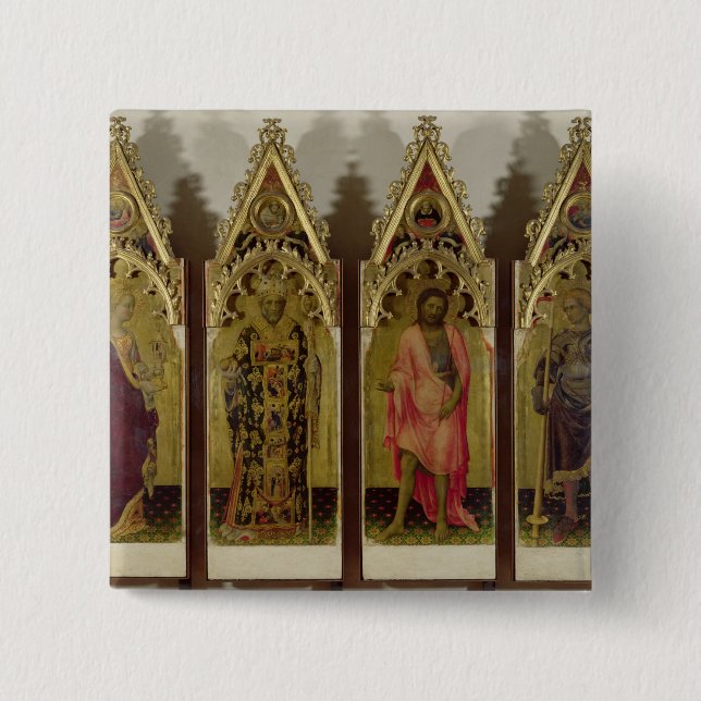 Fyra Saints från Quaratesien Polyptych: Mary Mag Knapp (Framsida)