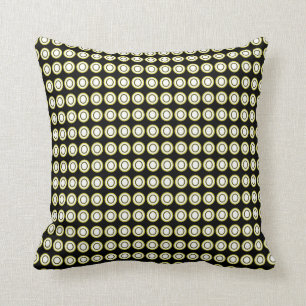 Fyra-Säsong-Retro-Svart--LG-Kräm--Sq-M-l Kudde