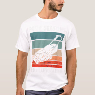 Fyra säsong totalt landskapande Gräsmatta och T Shirt