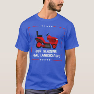 Fyra säsong totalt landskaps-Gräsmatta dragbilssku T Shirt