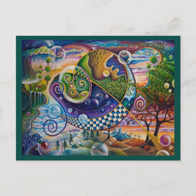 Fyra säsong vykort (Framsida)