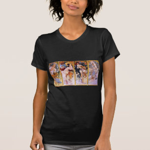 Fyra säsonger av Alphonse Mucha T Shirt