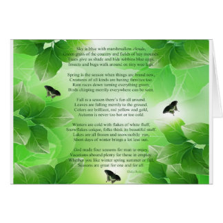 Fyra säsonger hälsningskort