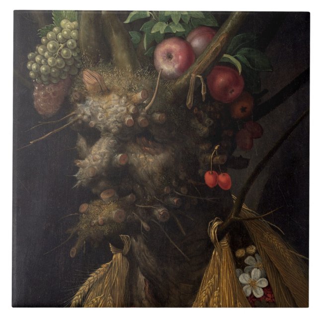 Fyra säsonger i ena huvudet, 1590 2 kakelplatta (Framsidan)