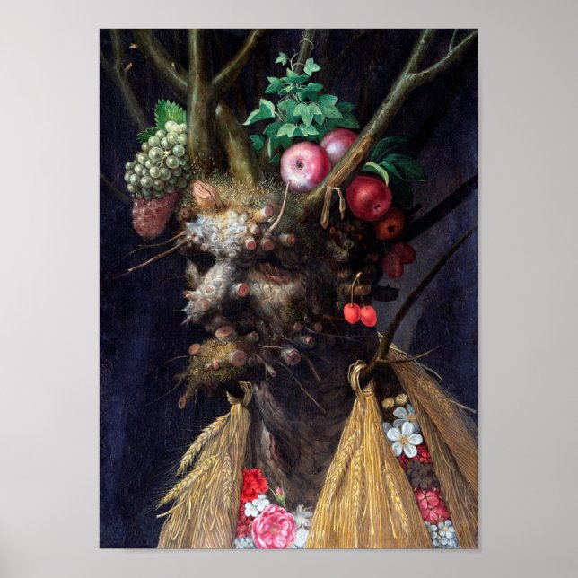 Fyra säsonger i ett huvud, Arcimboldo Poster (Framsidan)