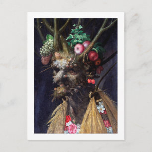 Fyra säsonger i ett huvud, Arcimboldo Vykort
