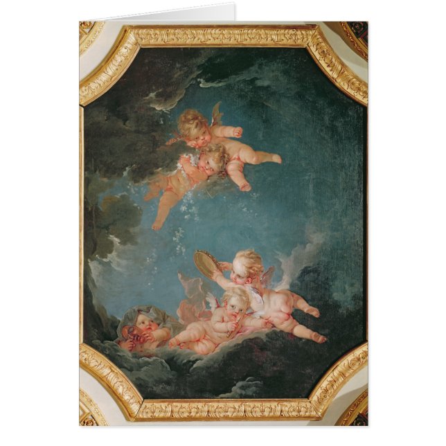 Fyra säsonger i Sallen du Conseil - vinter Hälsningskort (Framsidan)