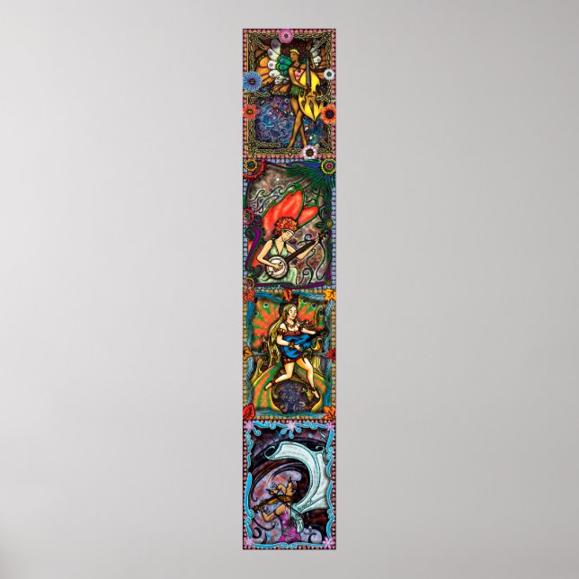 Fyra säsonger - lodrät sammansatt poster (Framsidan)