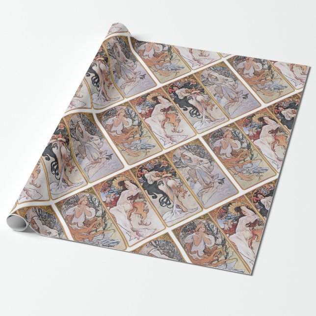 Fyra säsonger, Mucha Presentpapper (Utrullad)