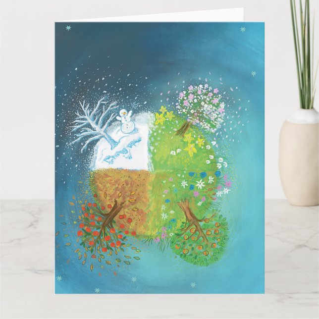 Fyra säsonger på jorden kort (Framsida)