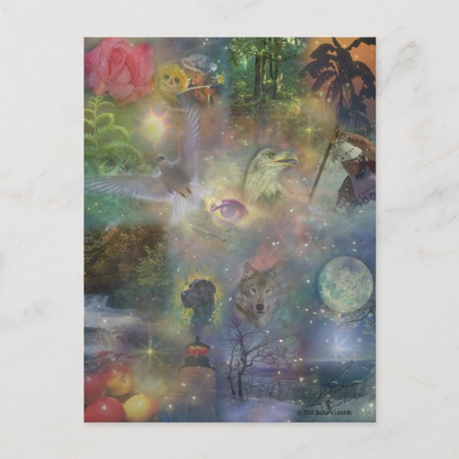 Fyra säsonger - sommarsäsongsinfluensa i Vår Vykort (Framsida)