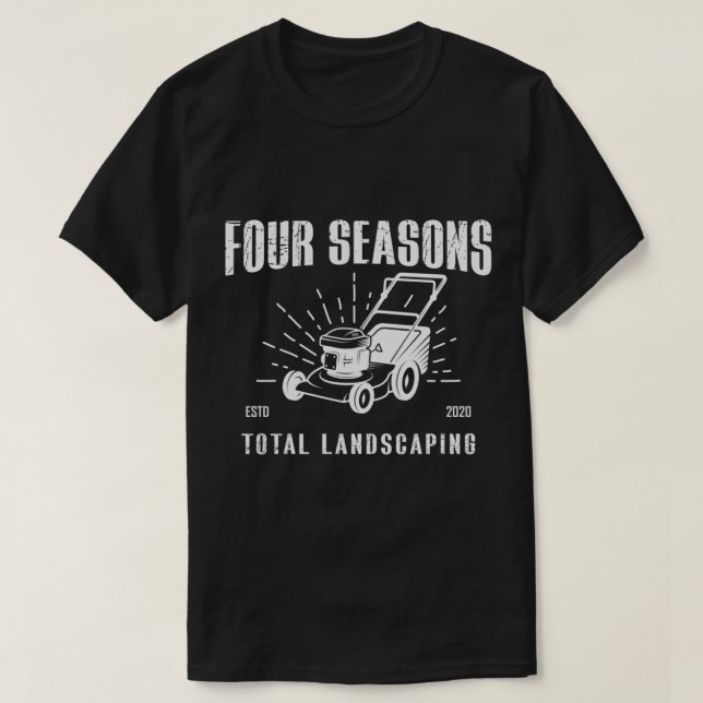 Fyra säsonger totalt landskap t shirt (Design framsida)