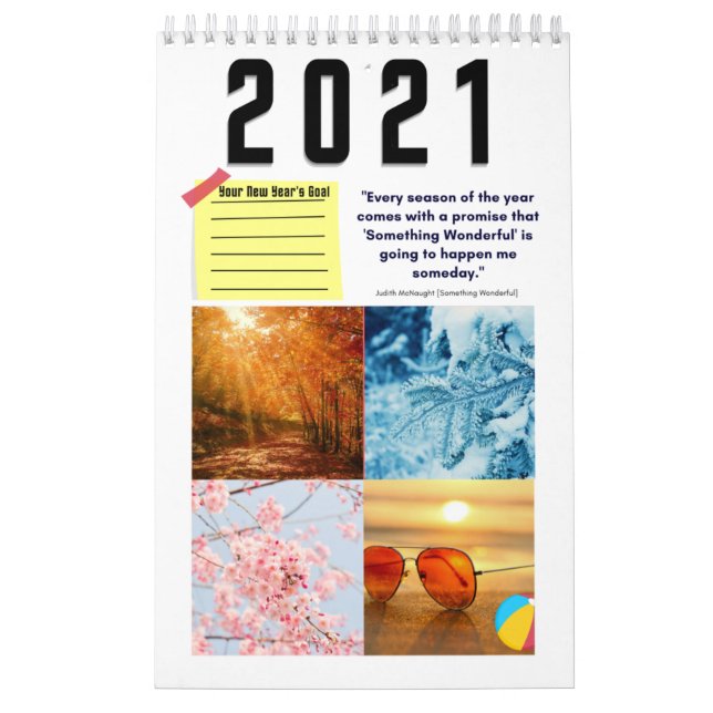 Fyra säsonger - vinter, Vår, sommar och höst Kalender (Omslag)