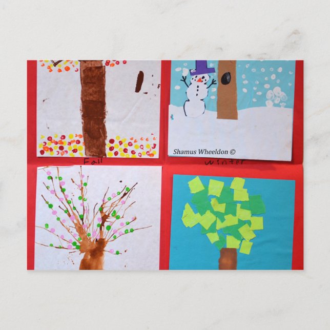 Fyra säsonger vykort (Framsida)