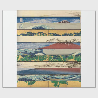Fyra Scrollor Asiatisk Konst Mosaik Presentpapper