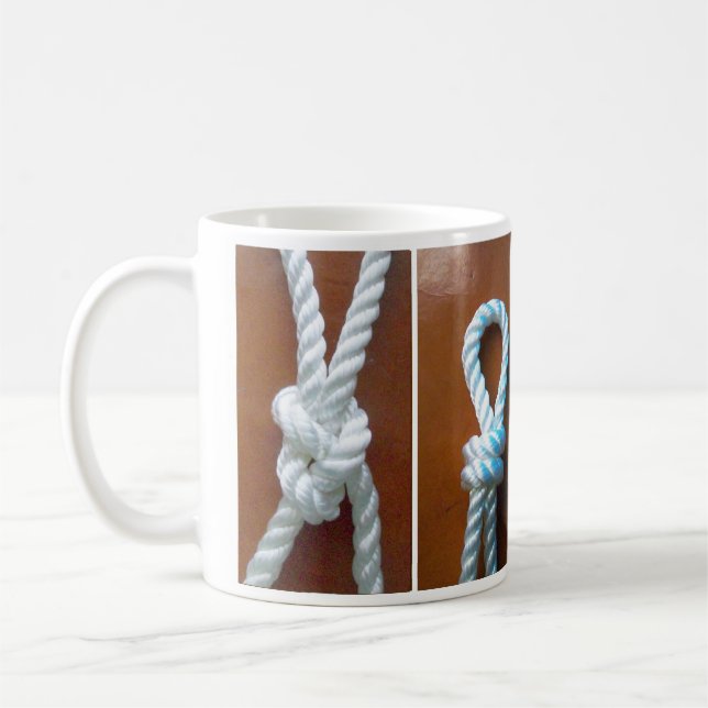 Fyra segelknutar kaffemugg (Vänster)