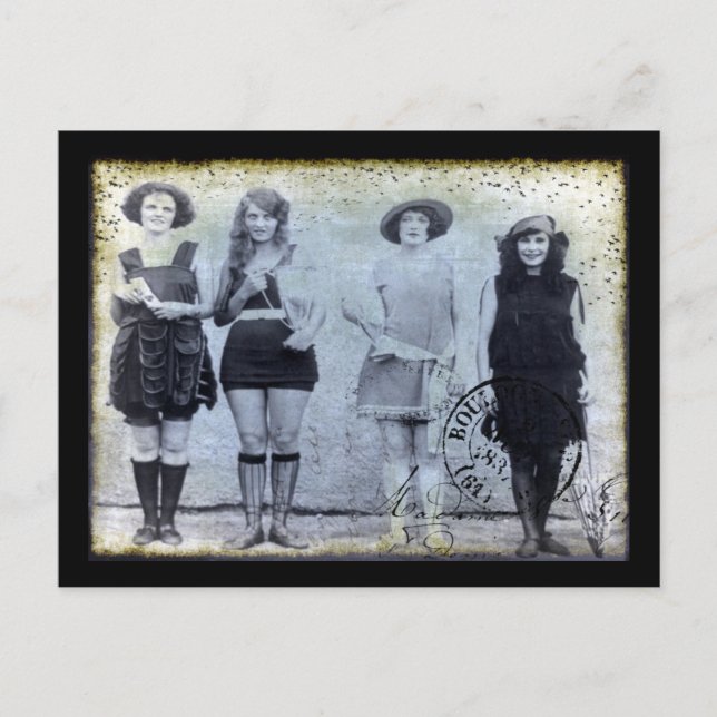 Fyra skönhetsvinnare Tävling Vykort (Framsida)