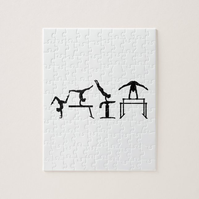 Fyra slagsmålQuadrathlon gymnastik Pussel (Vertikal)