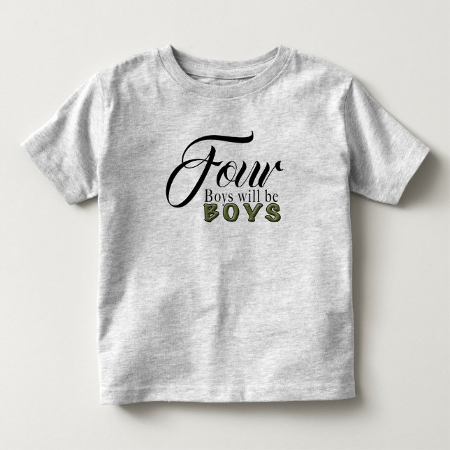 Fyra-Småbarn Bra Jersey T-Shirt (Framsida)