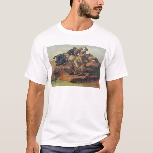 Fyra snabbt växande Jockeys T-shirt (Framsida)
