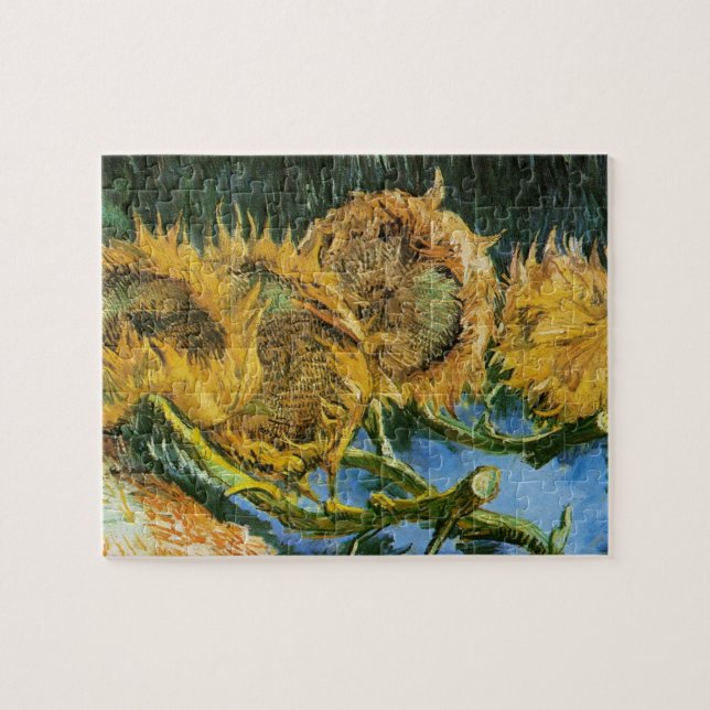 Fyra snittblommor av Vincent van Gogh Pussel (Horisontell)