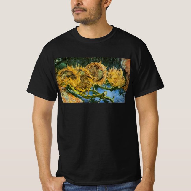 Fyra snittblommor av Vincent van Gogh T Shirt (Framsida)