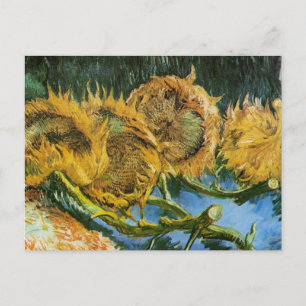 Fyra snittblommor av Vincent van Gogh Vykort