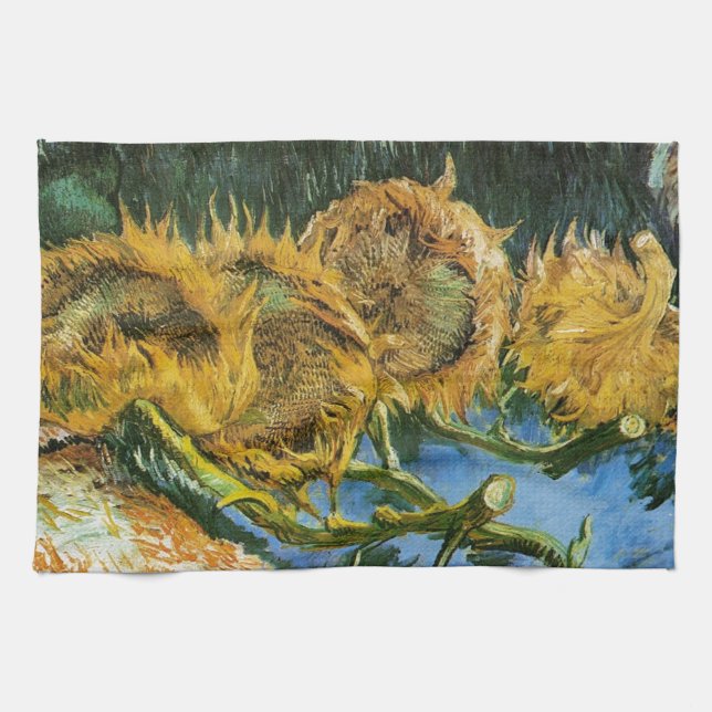 Fyra snittblommor, Vincent van Gogh Kökshandduk (Horisontell)