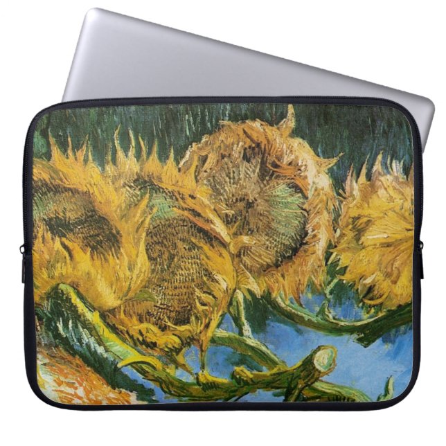 Fyra snittblommor, Vincent van Gogh Laptop Sleeve (Framsidan)