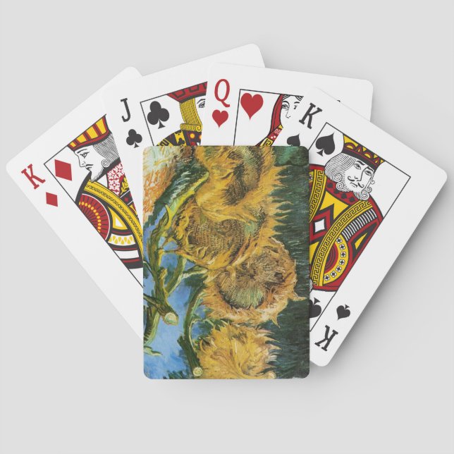 Fyra snittblommor, Vincent van Gogh Spel Kort (Baksidan)